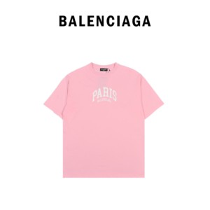 Balenciaga BLCG 22SS urban series PARIS curved print short-sleeved T-shirt