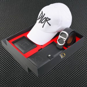 DIOR Hat , Wallet and Belt for men Giftset