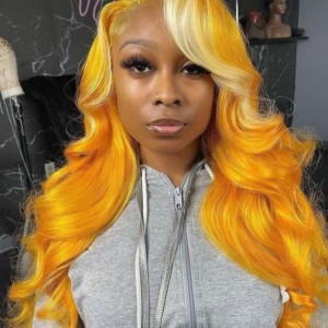 %100 human hair Yellow Gold 🟡 💛 🥇 🟡💛