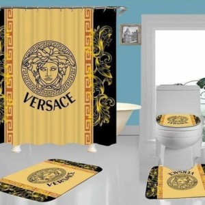 Designer Bathroom Set Versace Gold And Black