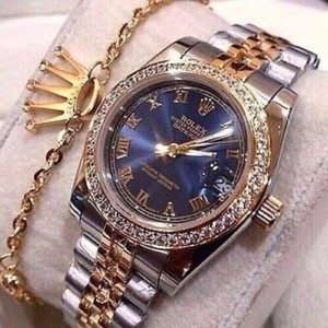 100% Original Blue Gold Face Rolex Watch Limited Edition Only 10 In Stock