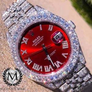Rolex 100% Original Bling Out Only 5 In Stock Red Face Rolex