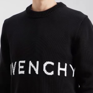 Givenchy Black 4G-jacquard cashmere sweater